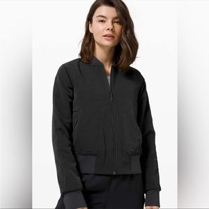 lululemon athletica Black Bomber Jacket